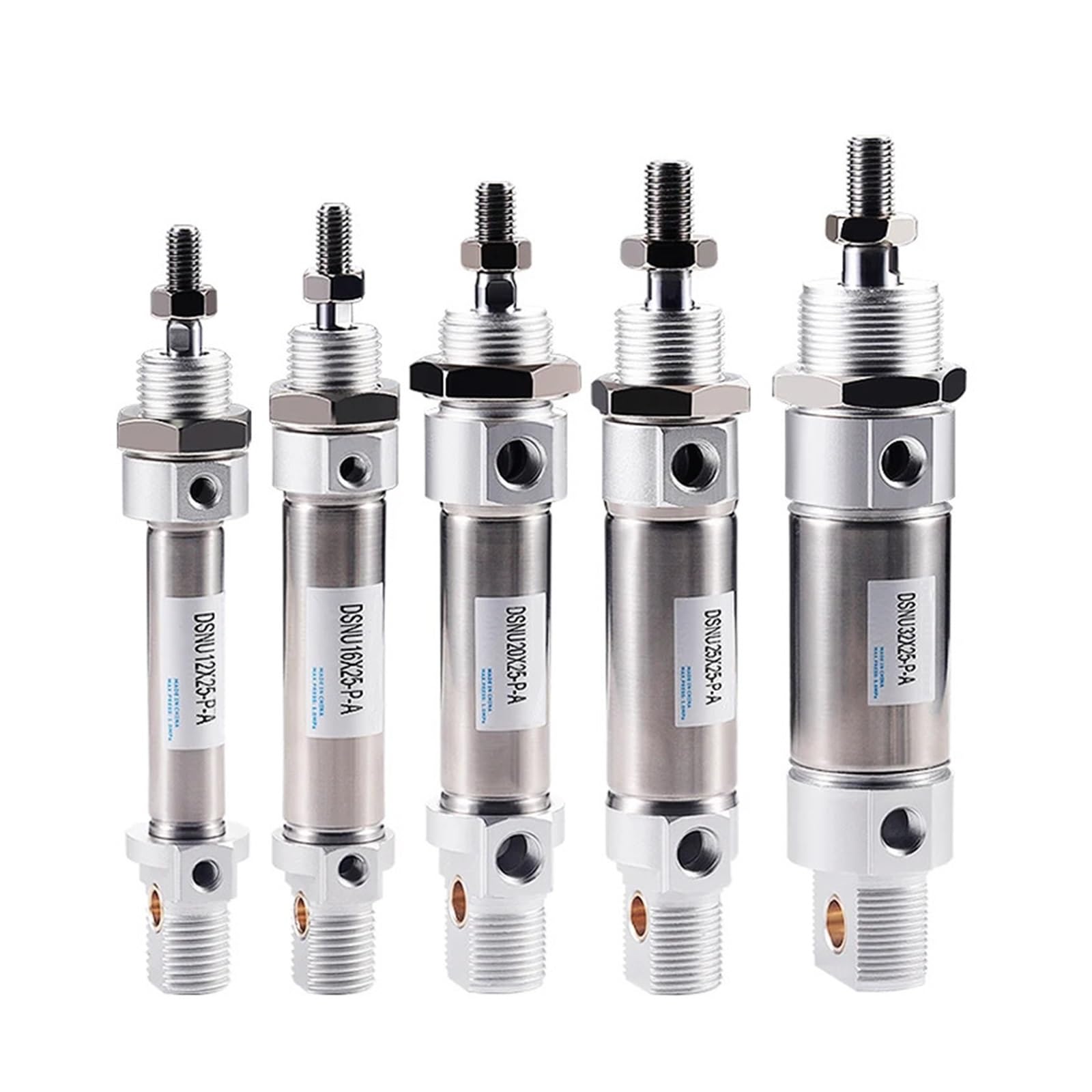 Mini cylindre pneumatique DSNU16 à haute résistance mécanique