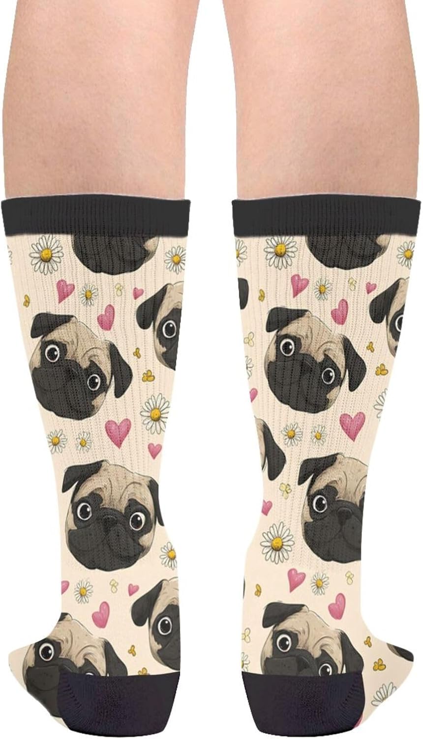 Funny Rock Panda Novelty Socks Casual Athletic Crazy Crew Socks For Women Men Gifts - Image 2