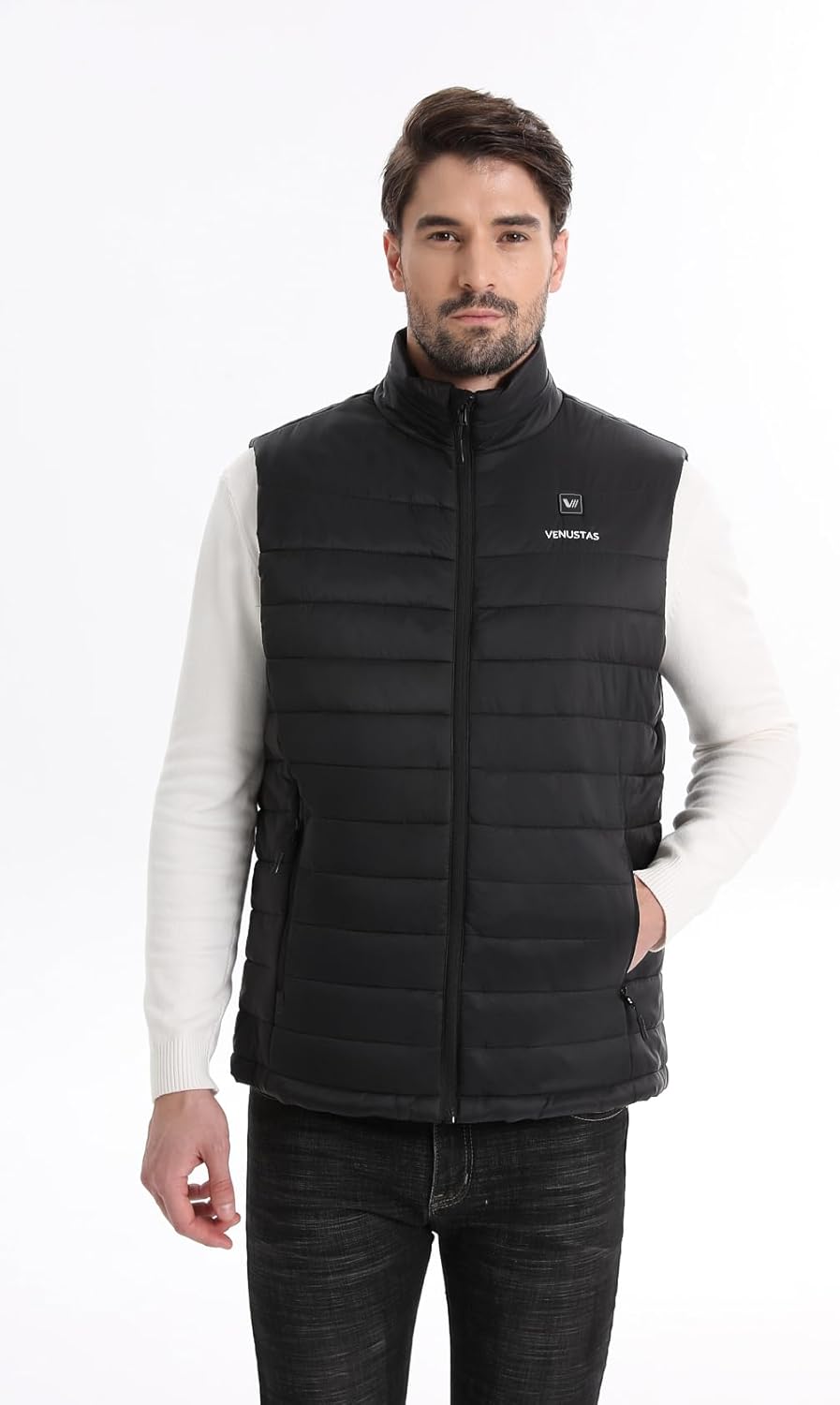 Venustas Men's Heated Vest with Battery, Up to 20 Hours of Warmth, Winter Quilted Vest for Outdoor - Image 2