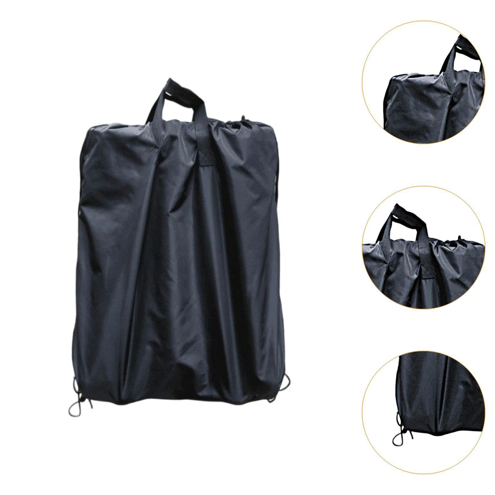 Borsa da cancello per passeggino con manico portatile in tessuto Oxford, facile da trasportare, chiusura a coulisse, robusta copertura da viaggio impermeabile, 69 x 79 cm