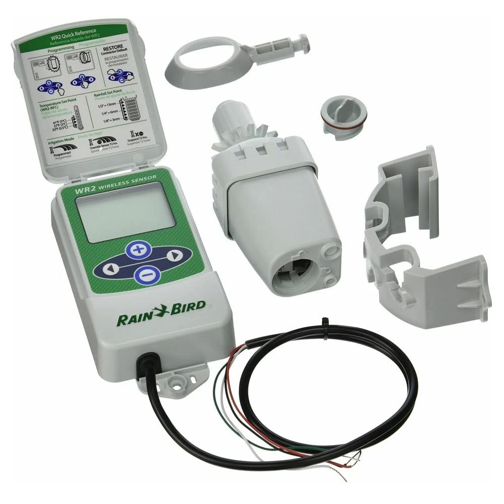 WR2 Rain Bird WR2 - Facile da usare per programmatori di irrigazione - Sensore senza fili di pioggia/congelamento e interfaccia timer