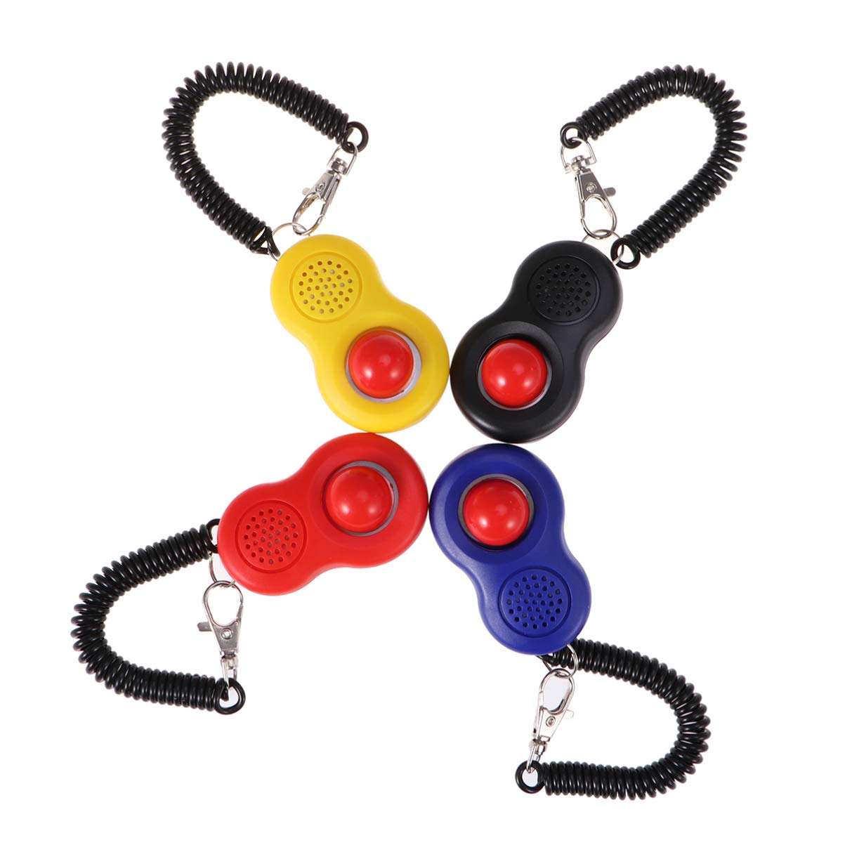 Beavorty 12pièces Clicker De Formation pour Animaux De Compagnie Ensemble Professionnel avec Dragonne Élastique Outil pour Éducation Canine Et
