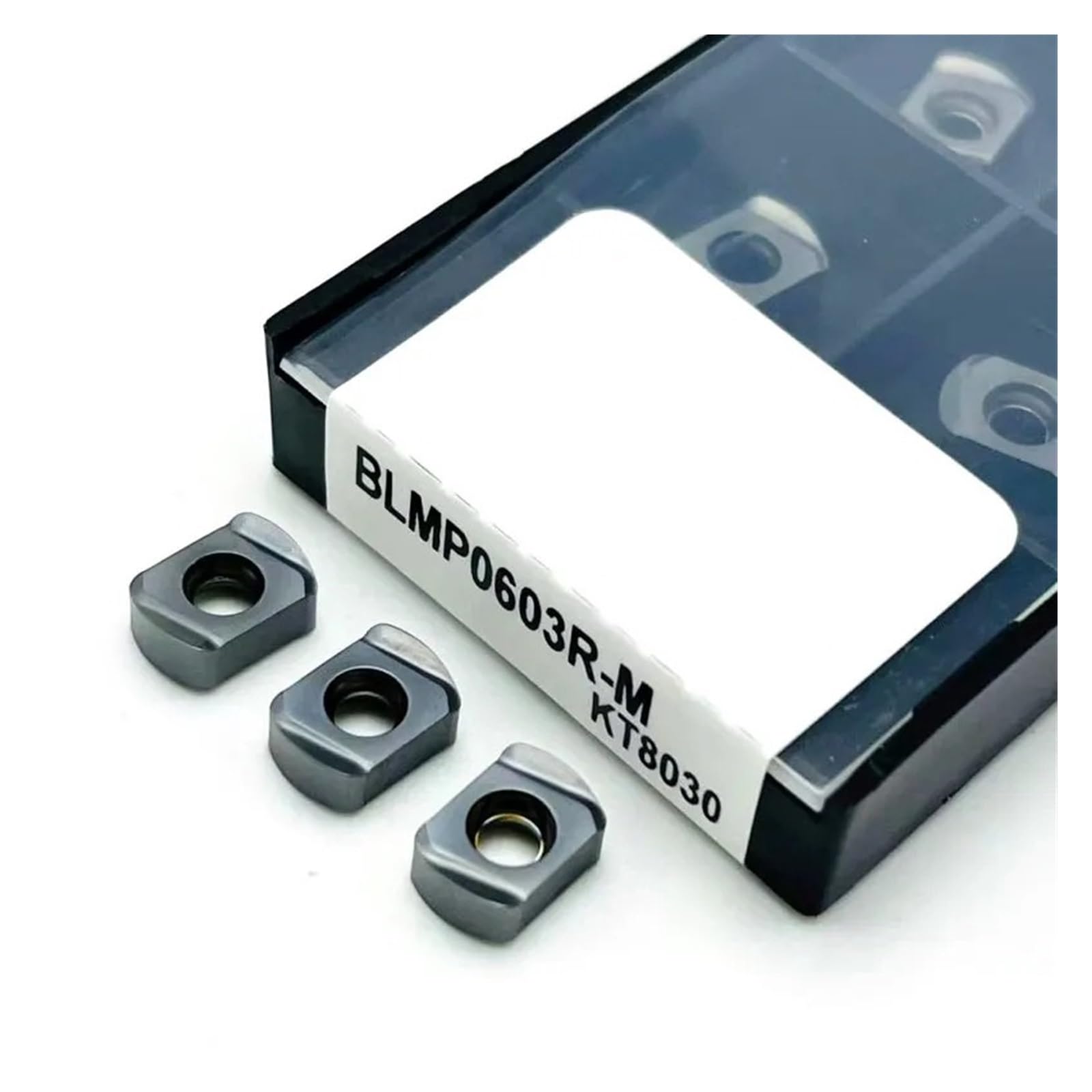 10 piezas BLMP0603R BLMP0904R M Fresadora de doble cara Inserto avance rápido Piezas torno CNC Herramienta torneado(BLMP 0603R M KT8030)