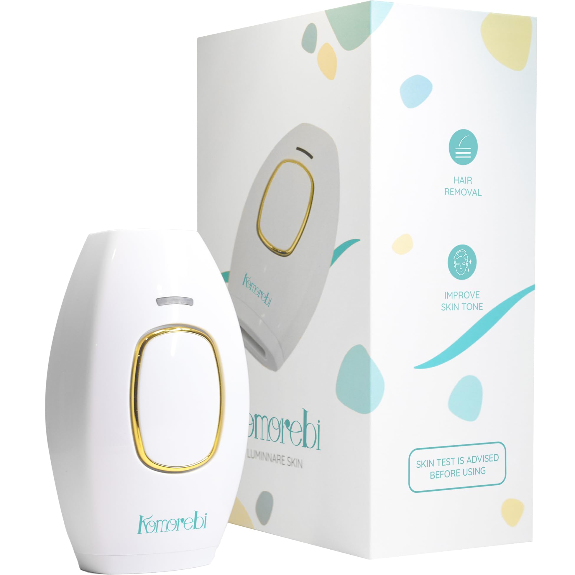 Komorebi Luminare Skin - Depiladora Laser Mujer, Maquina Laser Depilacion para Hombre y Mujer, 999.990 Flashes, Depilación Láser en casa, Modos Manual y Automático, Segura e indolora