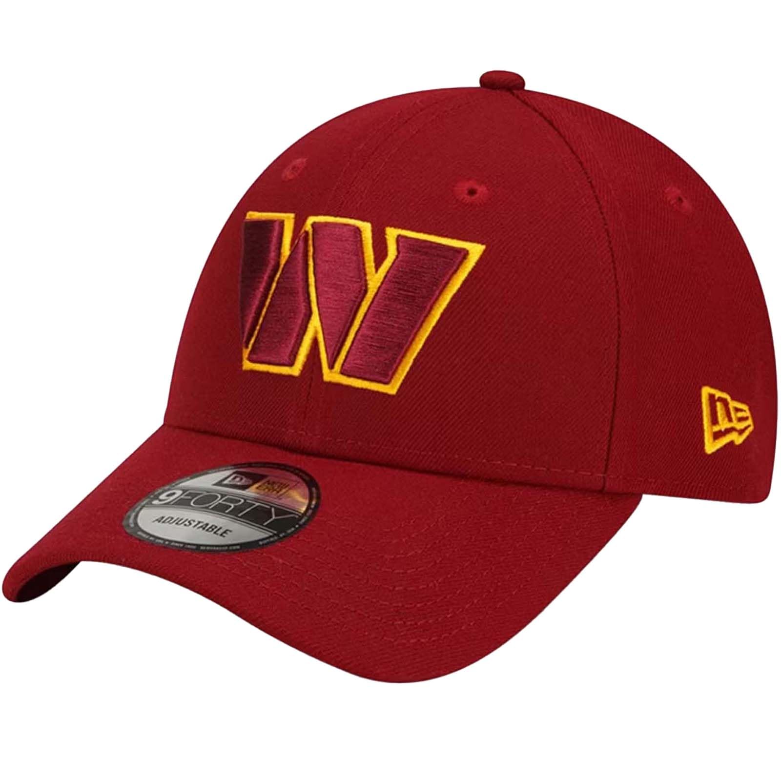 New Era NFL The League 9Forty Team Color Alternate Adjustable Strapback Hat Cap One Size Fits All, Washington Commanders - Burgundy, One size