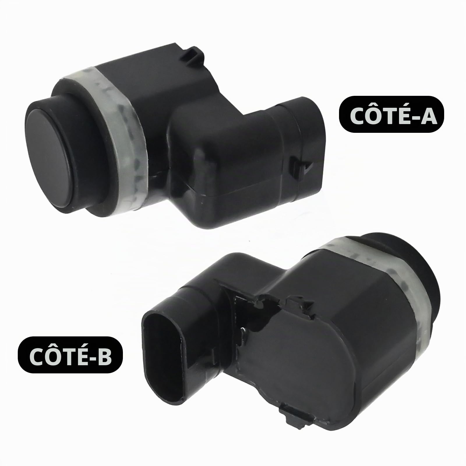 PDC Capteurs de stationnement avant et arrière Noir Capteur de stationnement arrière de rechange pour Ford Galaxy Mondeo MK4 S-Max Remplacement pour Volvo C30 S40 S60 V40 V50 V60