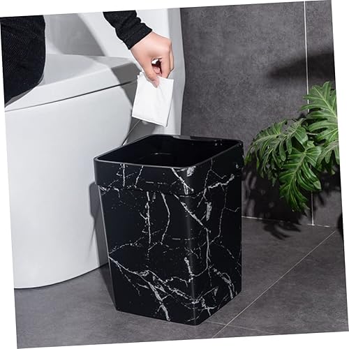 Miniatura 4 de Zerodeko Basurero cuadrado cuadrado de plástico para dormitorio L contenedor para el hogar pequeño contenedor de cocina abierto contenedor de basura