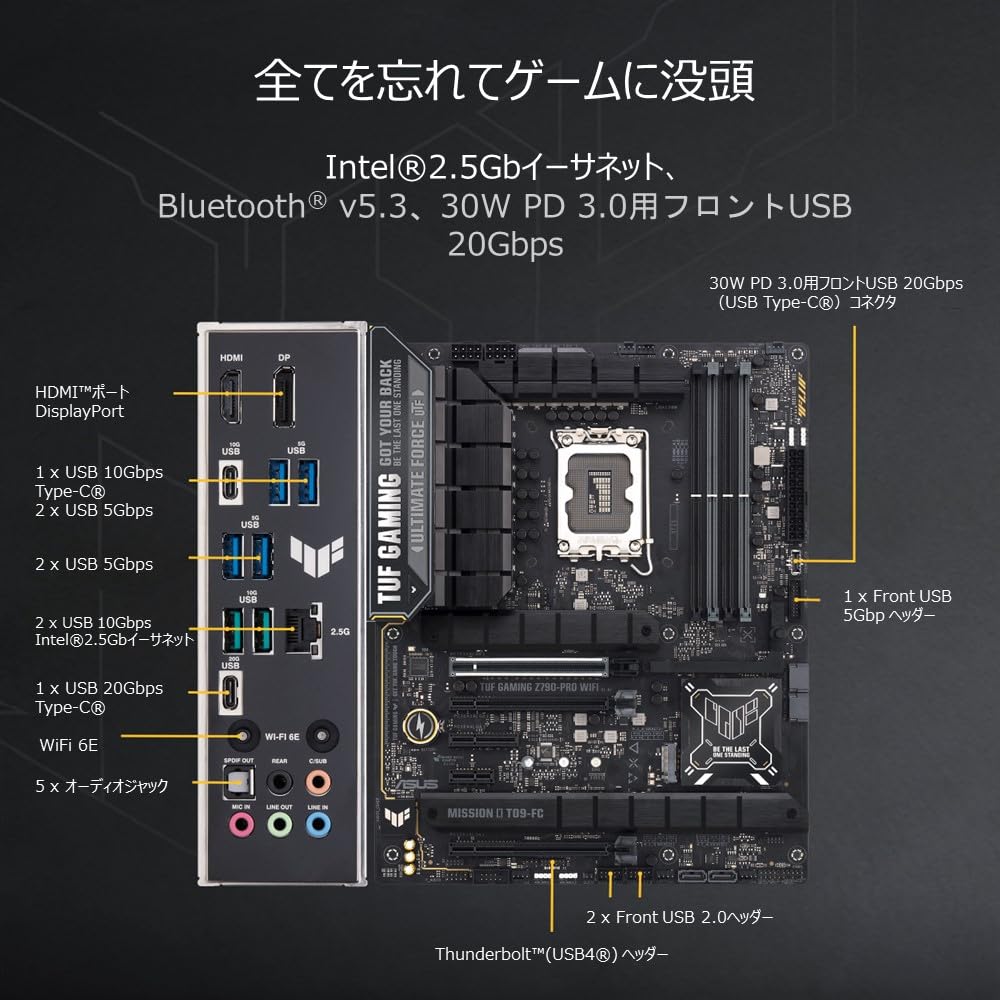 Amazon | ASUS TUF GAMING Z790-PRO WIFI intel 第14・13・12世代 CPU 