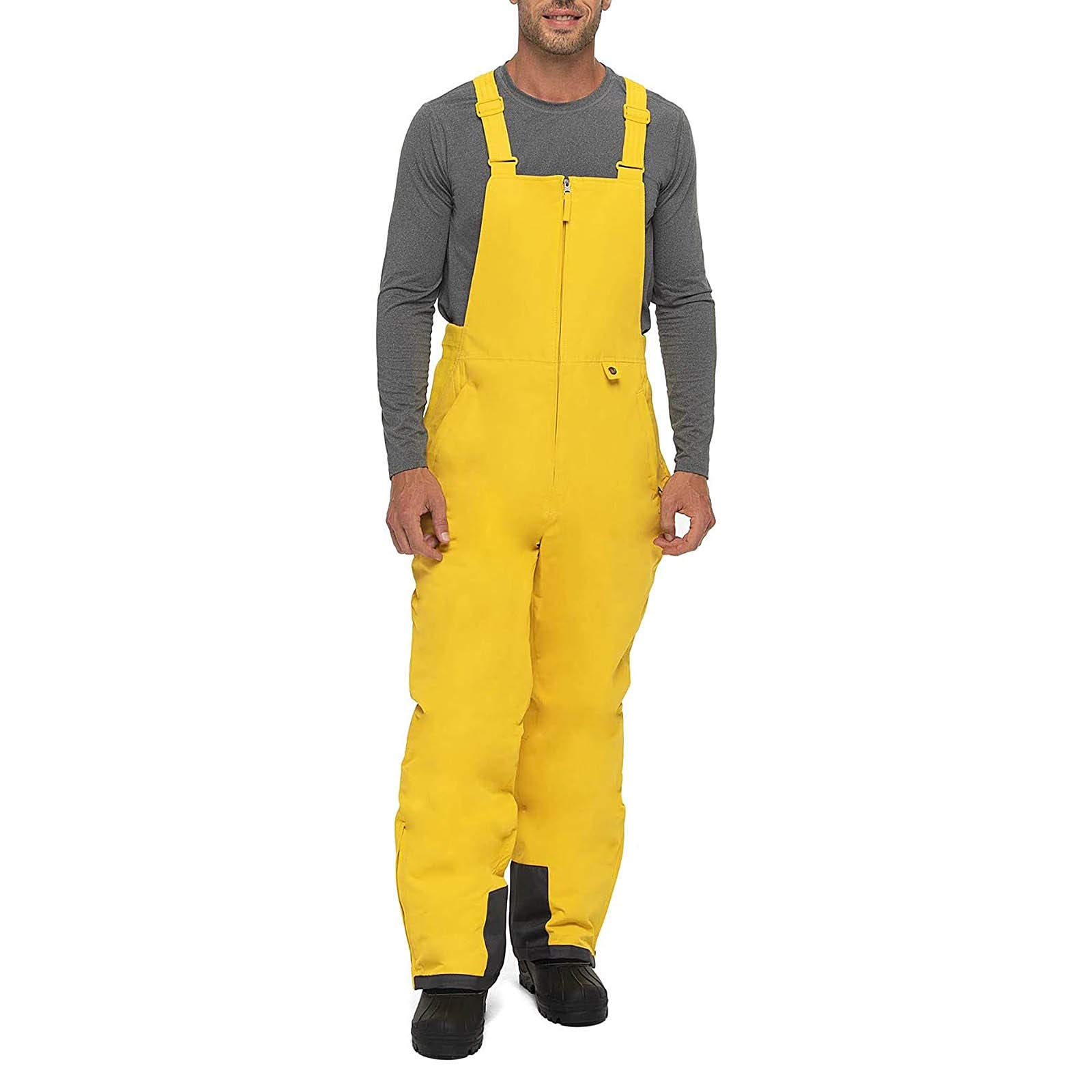 Salopette e pantaloni da sci impermeabili da uomo, traspiranti, antivento, traspiranti, resistenti all'acqua, per sci, snowboard e sport invernali