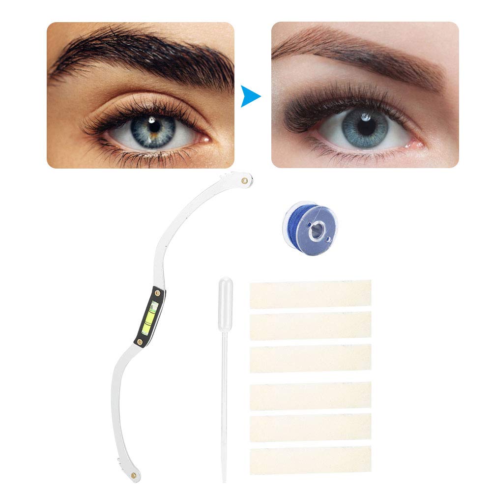 Set 2 Righelli Per Sopracciglia In Acrilico – Strumenti Di Mappatura Per Microblading, Con Scala Di Precisione