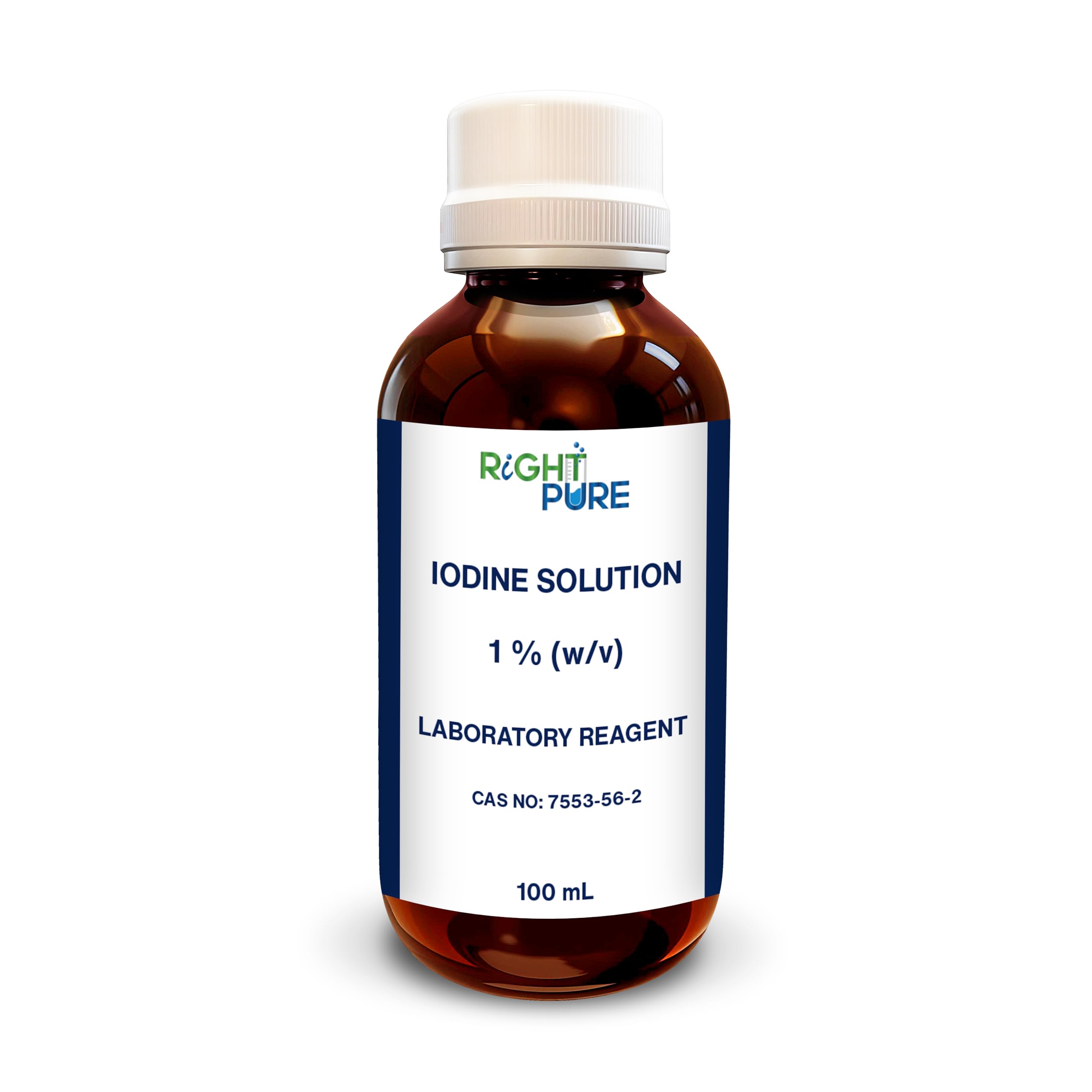 RIGHTPURE ® Iodine Solution 1% (w/v) Laboratory Reagent Grade for Scientific & Educational Use 100 mL