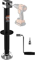 POPBULL 5000lbs A-Frame Trailer Jack: 30" Lift, Cordless Drill Compatible, Adjustable Drop Leg for RV, Horse & Utility Trailers