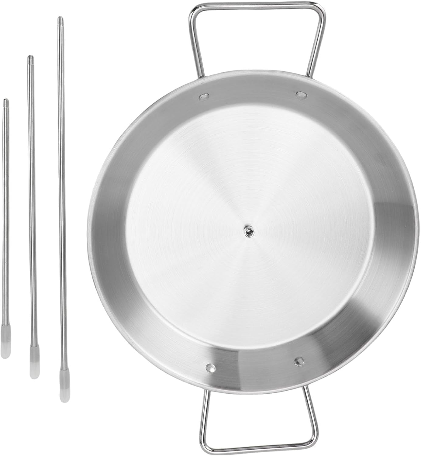 Rack de Grillade Vertical Brochette Sèche en Acier Inoxydable à Étages avec Poignées Faciles pour le Stockage du Mur Four à Fumeurs