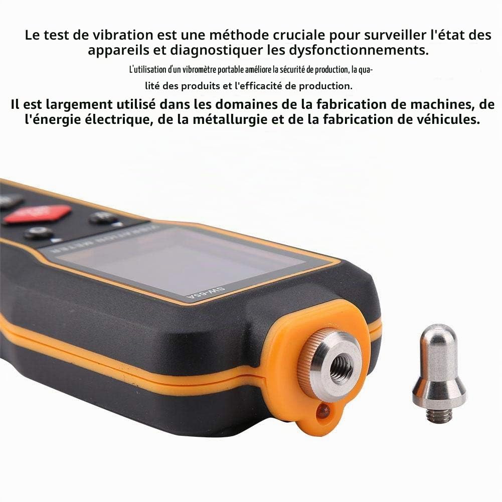 Walfront SW-65A Appareil de Mesure de Vibration Numérique Portable Vibromètre Analyseur Vibromètre Jauge