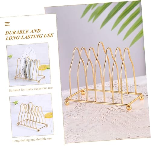 Miniatura 8 de DOITOOL Soporte para tapa para escurridor de platos, hierro dorado, 20 pulgadas