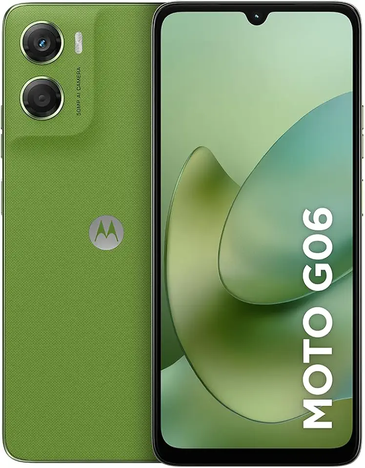 Smartphone Motorola Moto g06-128GB 12GB (4GB RAM + 8GB Ram Boost) e Camera 50MP com AI Bateria de 5200 mAh Tela 6.9" - Verde