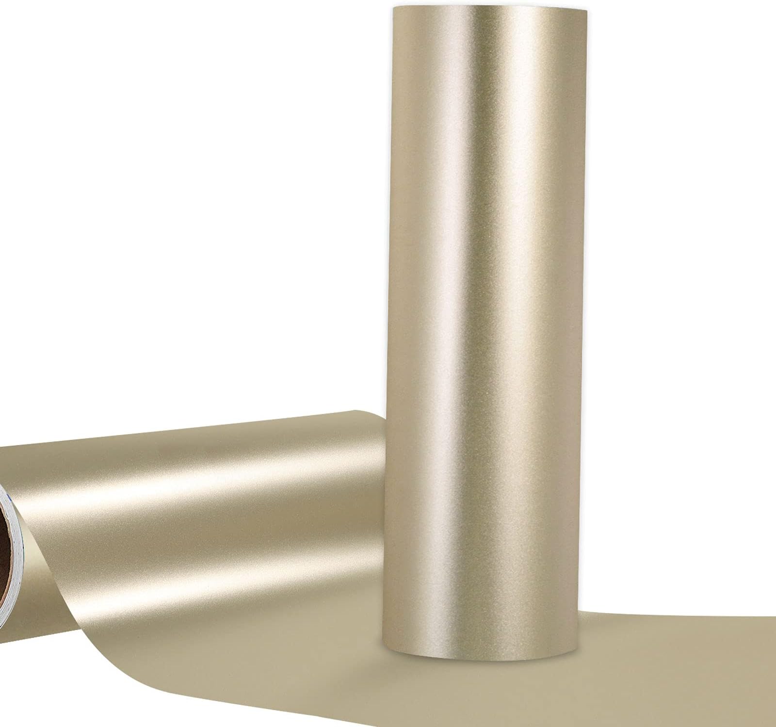 Matte Metallic Champagne Gold Permanent Vinyl Roll 12" x10ft Permanent Craft Gold Vinyl for Signs Letters