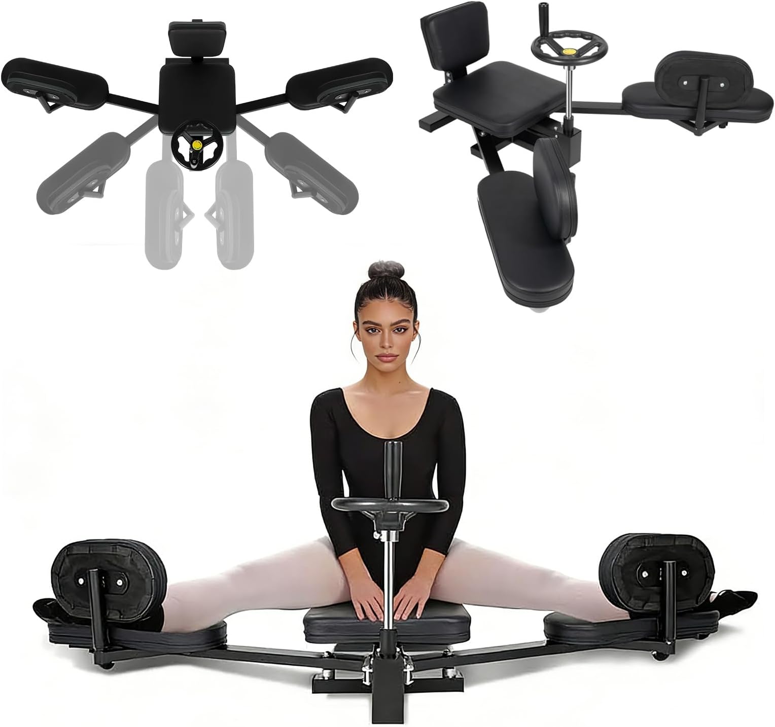 240 Degrees Leg Stretcher, 800 LBS Stretch Machine, Essential for Gradual Hip Opening & Flexibility Training, Hip Stretcher Suitable for Kids and Adults, Ideal for Home Stretching, Gyms, Yoga