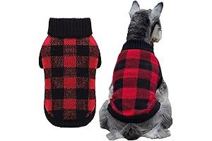 A&L Red Dog Sweater: Perfect Xmas Attire for Small Canine Companions