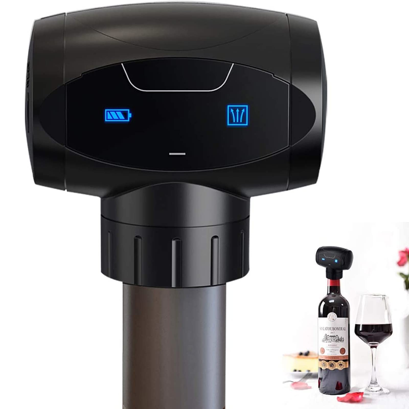 Weinflaschenverschluss Elektrischer vakuum wein kork stopper wiederverwendbarer weiner vakuumpumpe weinstopper hält frische bar tools automatische vakuumweinschoner Flaschenverschluss