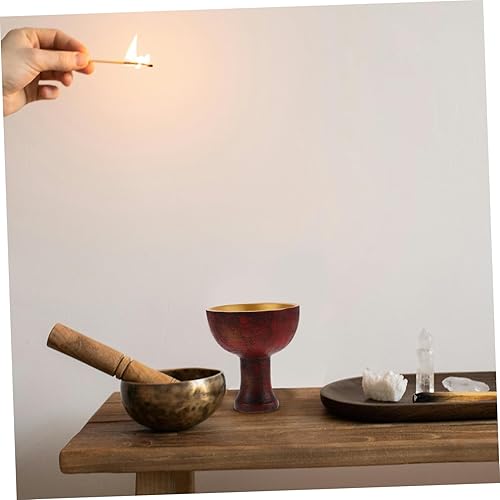 Miniatura 4 de Cabilock Taza sagrada de resina fabricada Decoración religiosa Copas Antiguas Copas Cáliz sagrado para adoración