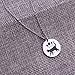 Moon Phase Witchcraft Black Cat Necklace Launar Phase Necklace (silver necklace)