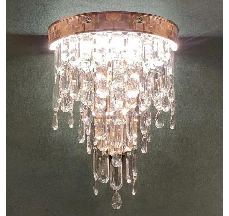 Applique murale en cristal de luxe pour un salon élégant