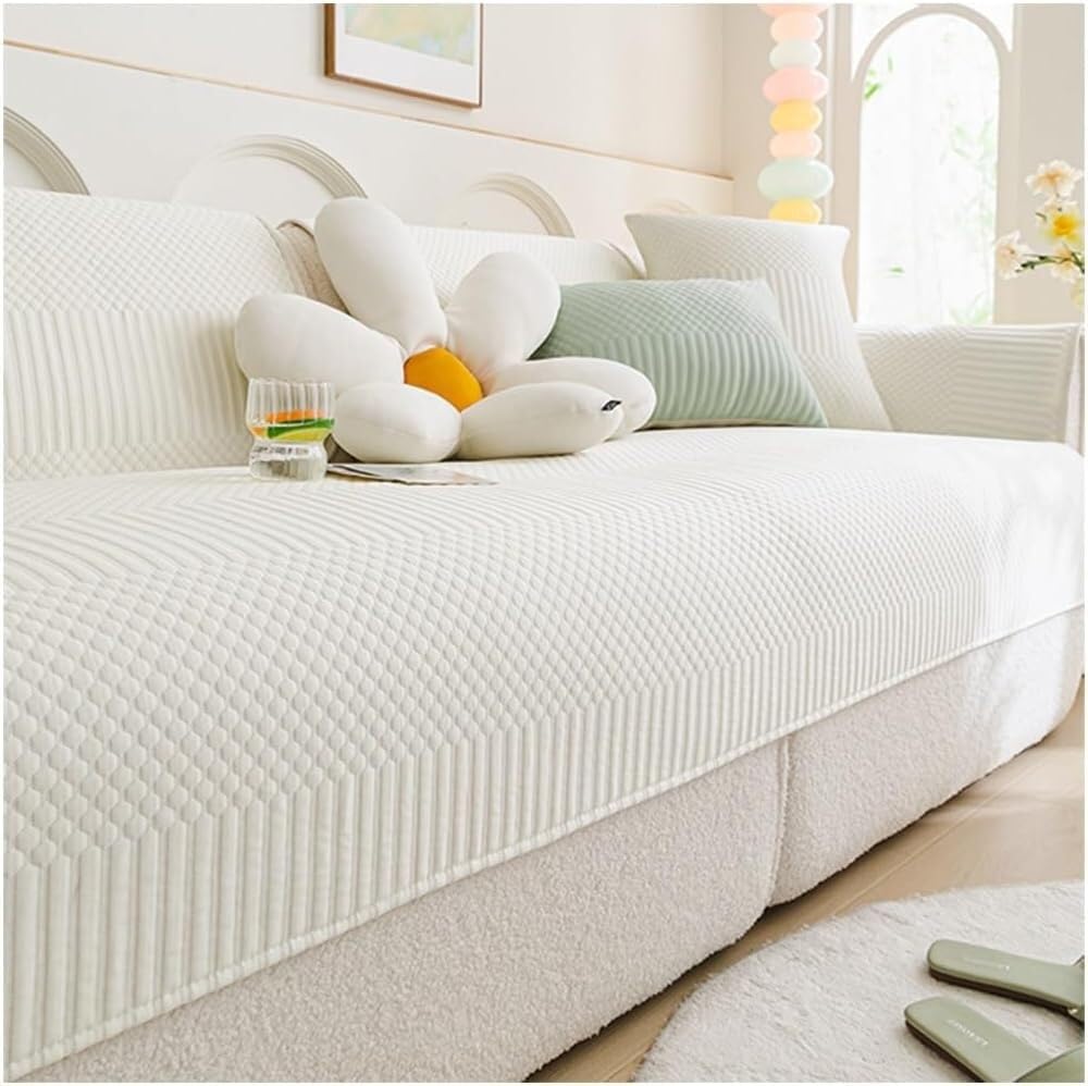 Jvfbjlf One Color Modern Sectional Sofa Cover (90 X 180 Cm / 35.4 X 70.9 Inches)