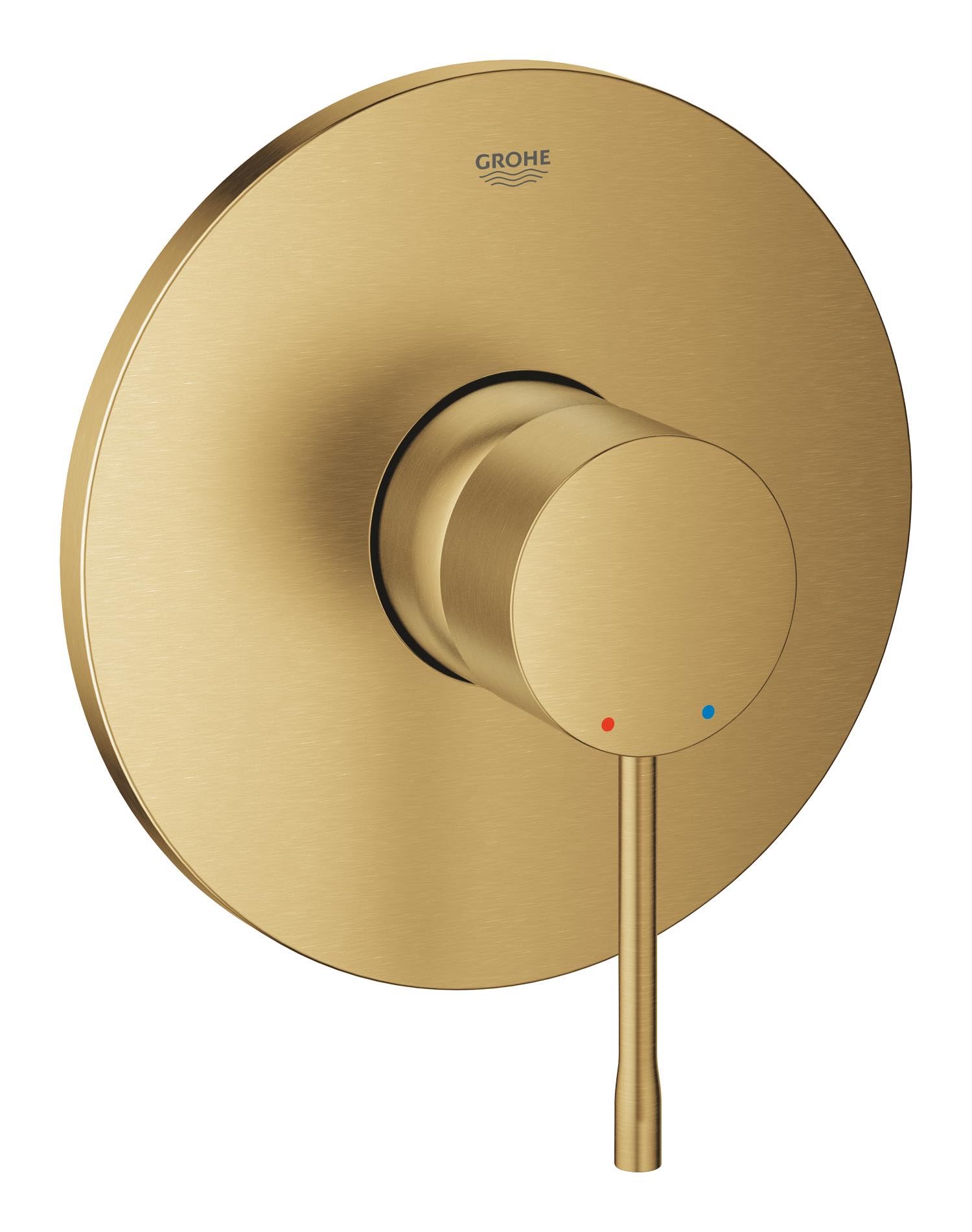 Mitigeur douche GROHE Essence en or brossé pour une salle de bain de luxe