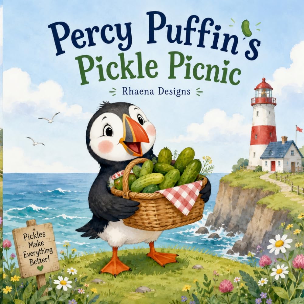 Percy Puffin’s Pickle Picnic: A Funny Seaside Picture Book About Friendship, Teamwork, and One Giant Pickle