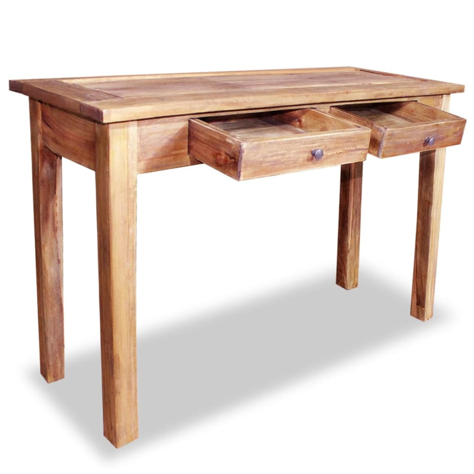 Homgoday Mesa Consola de Madera Maciza reciclada 123x42x75 cm Mesas auxiliares de salón,Mesa Consola Recibidor Mueble de Entrada Estrecha Clásica