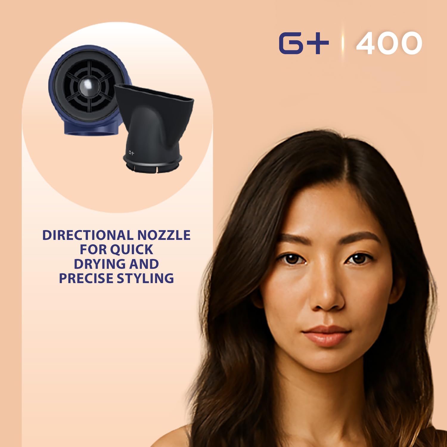 G+400 Multistyler 7-w-1 Gammapiù | Profesjonalna Lokówko-Suszarka/Suszarko-Lokówka z Cyfrowym Silnikiem, Dyfuzorem i Szczotką Dodającą Objętości | Stylizator do Włosów