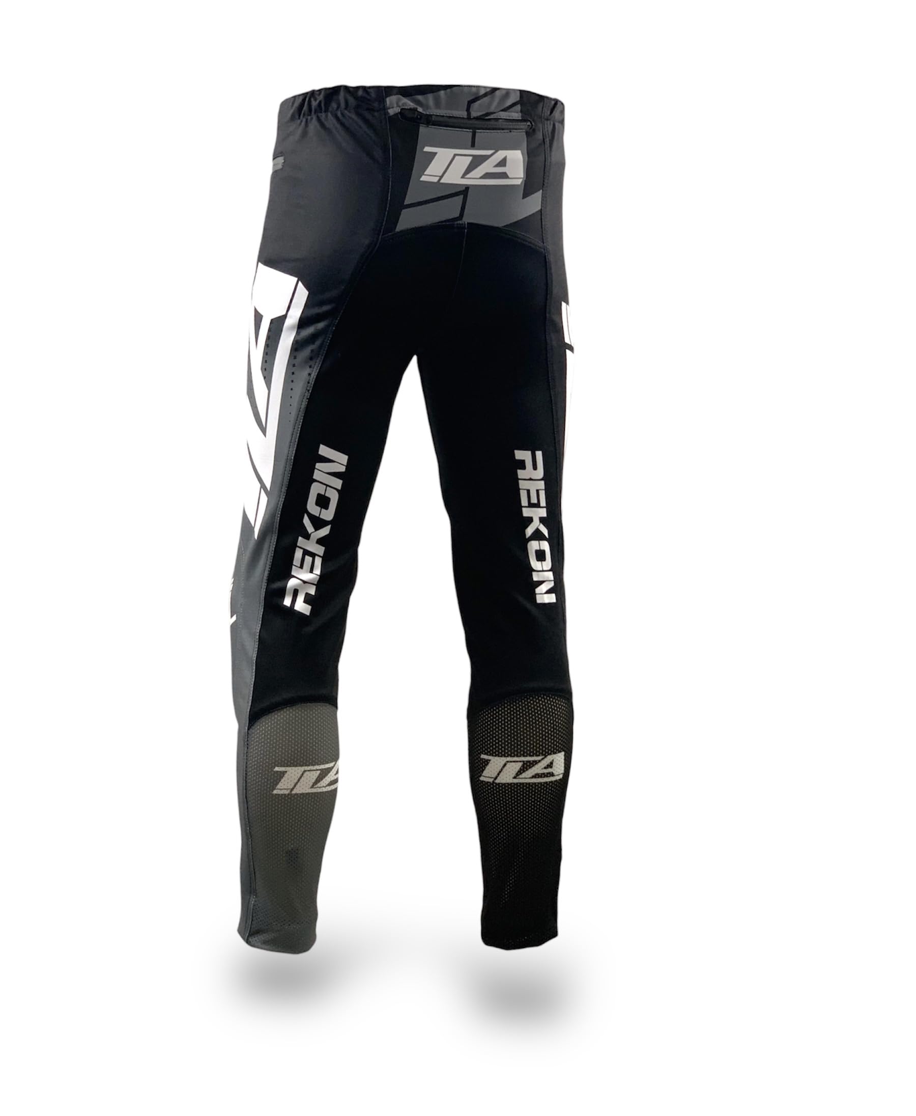 TLA REKON Pantaloni Moto Trial, MTB, BMX, Bici Protezioni Ginocchiere CE, Leggeri, Elasticizzati, Taglie Fino 4XL Uomo e Donna, Abbigliamento, Tuta, Moto Fuoristrada