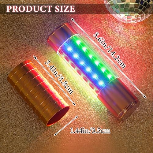 image for Civaner Upgrade 4 Pcs Bottle Service Lights LED Strobe Baton Bottle Gi