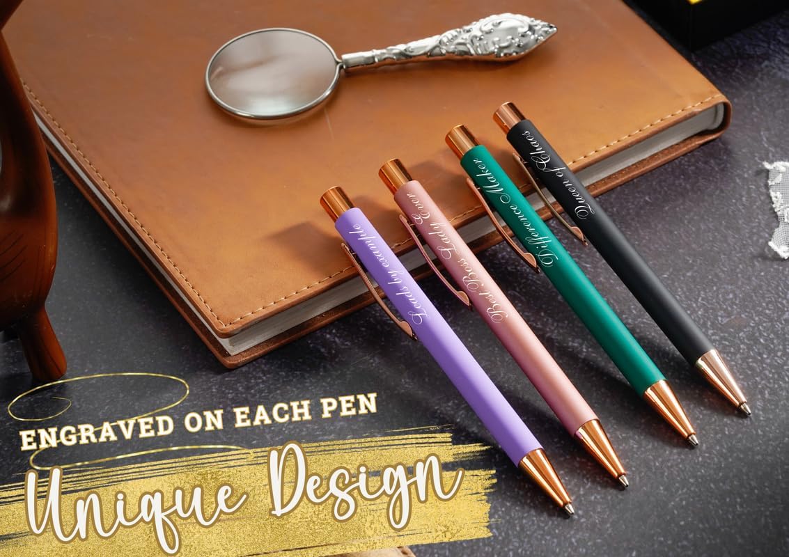 InnoBeta Boss Gifts for Women, Ballpoint Pen Set of 4, Funny Boss Lady Gifts for Women/Female in Christmas, Birthday, Appreciation - Best - Image 2