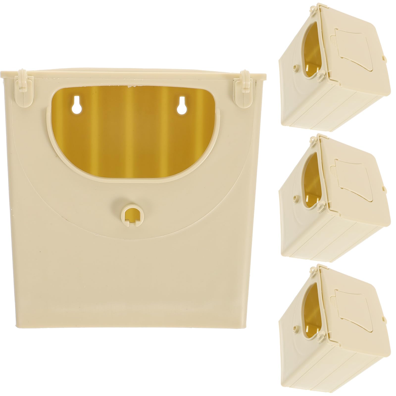 balacoo Casa de cría de plástico, 12 piezas, caja de cría de pájaros, jaula de loro, plástico para mascotas, suministros para pájaros
