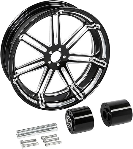 Miniatura 10 de TCMT Cubo de rueda trasera de 18 x 5.5 pulgadas para Harley Touring sin ABS, Road King Electra Street Road Glide FLTR FLHT FLHX 2008-2021