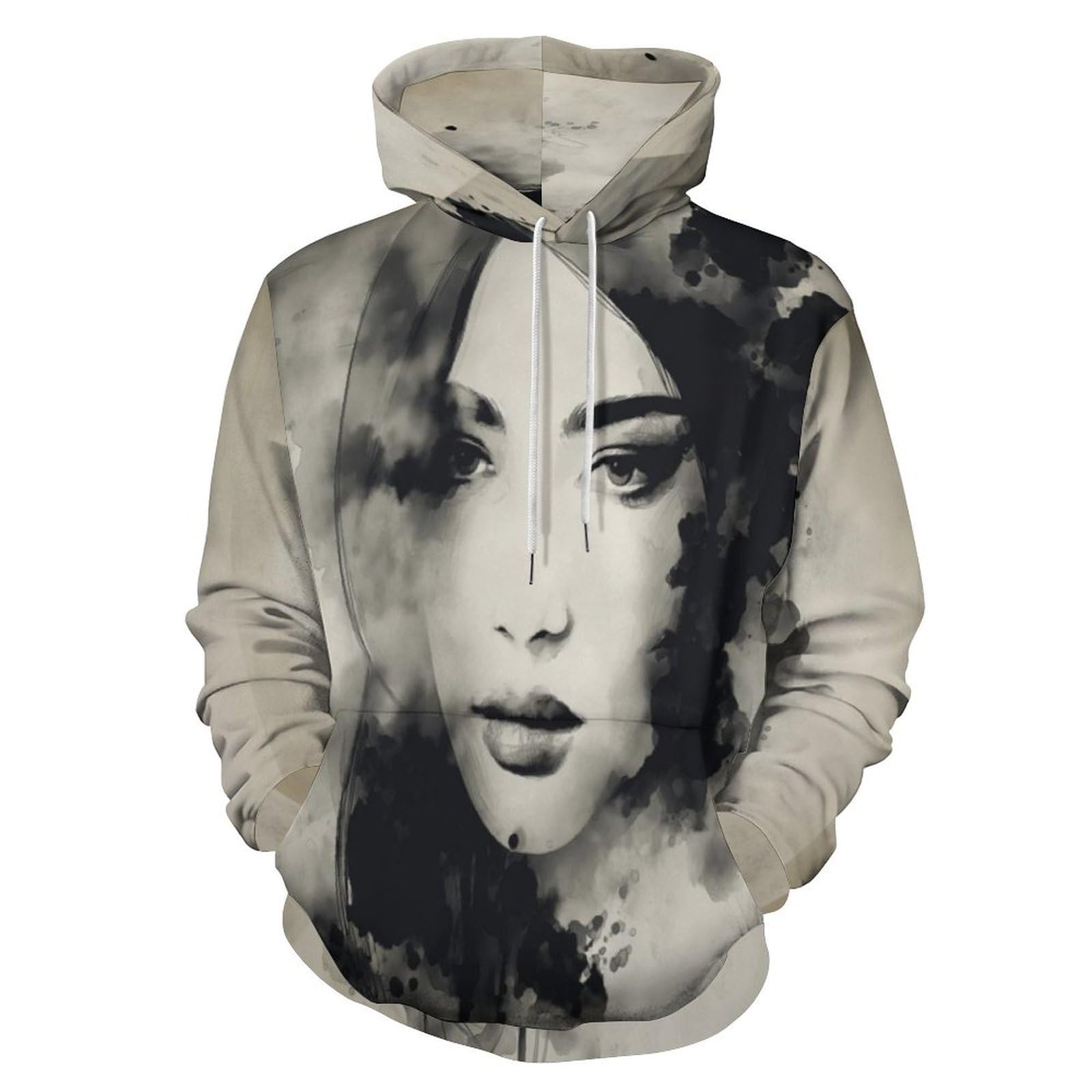 Sweat à capuche nouveauté imprimé 3D pull gris graphique pour vêtement de sport de couple - 8