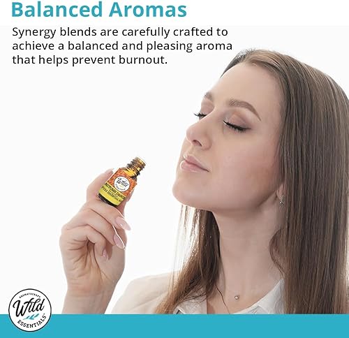 Miniatura 3 de Wild Essentials - Mezcla de sinergia de aceite esencial 100% puro, 0.3 fl oz, grado premium, uso para ayudar a calmar los antojos de la manera