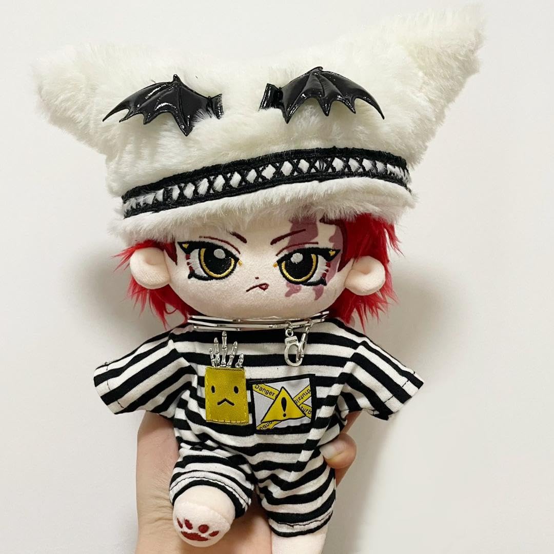 囚人服 ぬいぐるみ 3体セット 泥棒 昭和レトロ 限定価格 Amazon.co.jp: 20cm ぬいぐるみ服 帽子 ネックレス 囚人 ロンパース