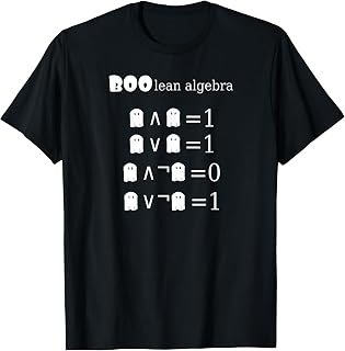 Boo-lean Algebra Halloween Math T-Shirt