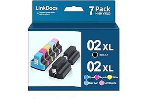Remanufactured HP 02 xl Ink Cartridges Combo Pack
