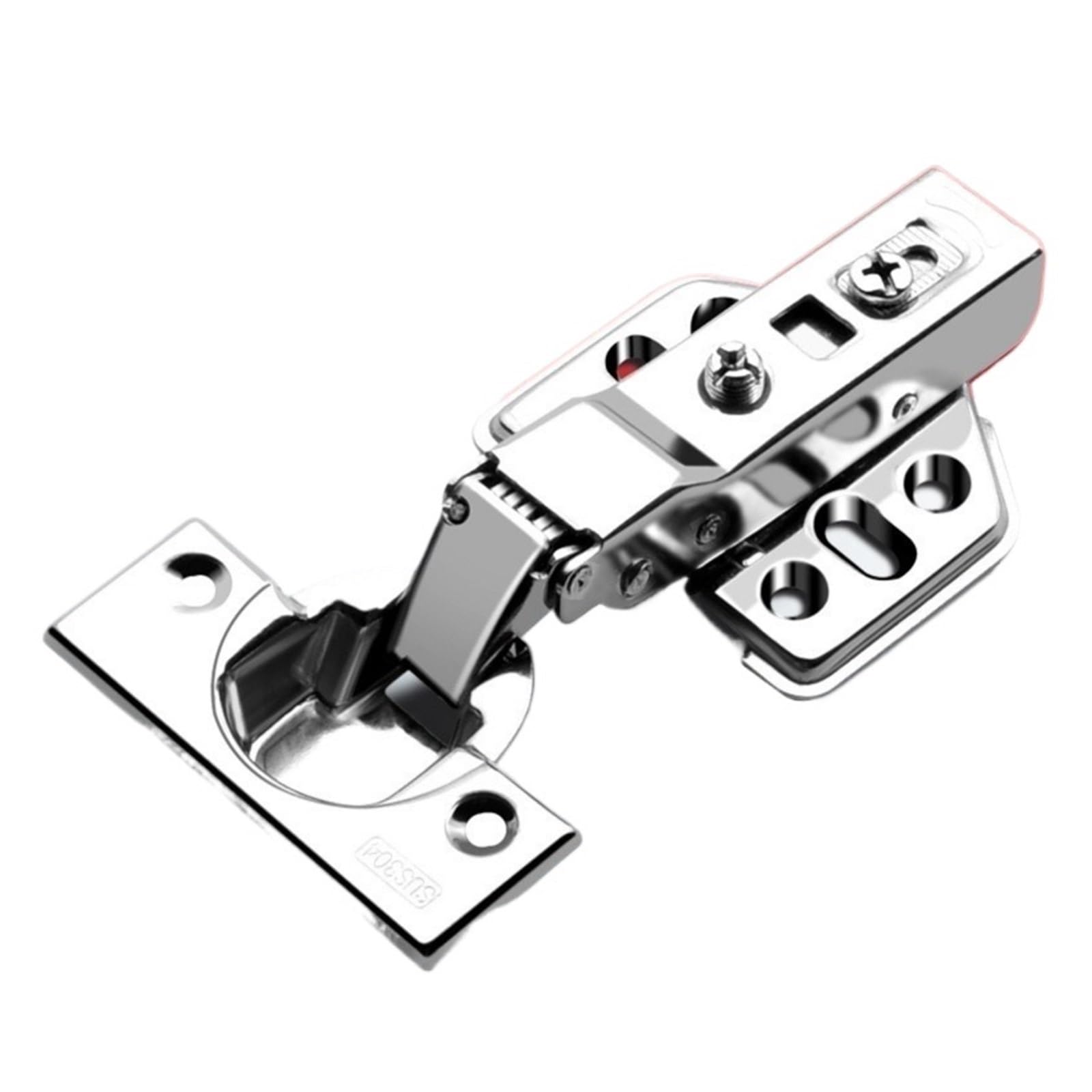 Cbtyacvlp 2Pcs-A 2 Pack Cold Rolled Steel Hydraulic Cabinet Door Hinge With Soft Close Damper Buffer For Cupboard Furniture(2Pcs-A)