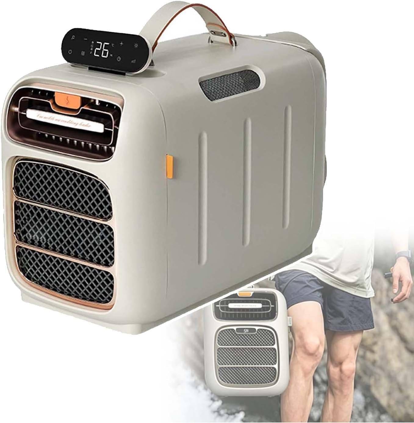 LYAYYDS Tent Air Conditioner Portable AC for Outdoor Camping with Heating & Dehumidifier, 420W 16-32°C for Truck, RV, Shed 49×33×26cm Cold-12V24V
