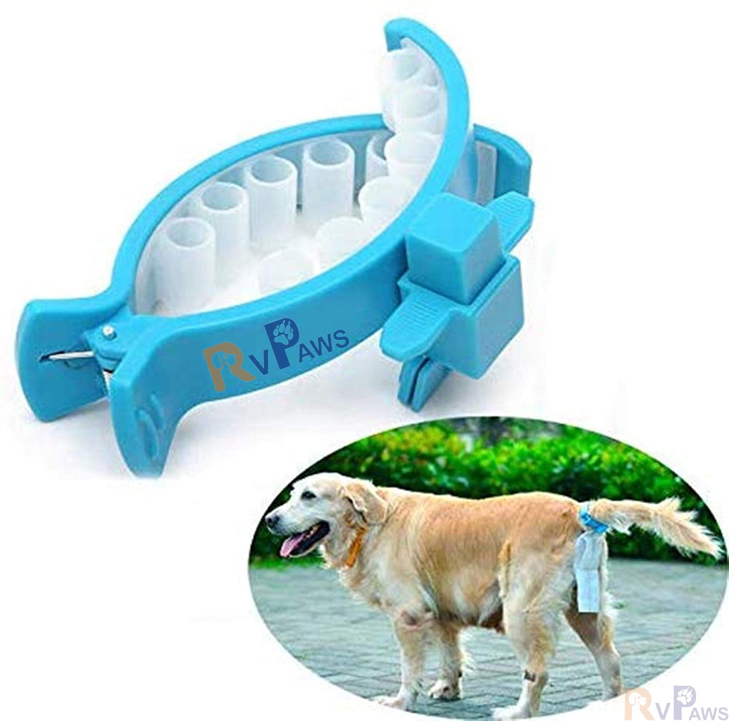 Woofy Dog Poop Collector, 20 Pcs Portable Soft Silicone Dog Poop Bags Clip Set Dog Tail Holder for Dogs-(Colour May Vary) (Small) (B0C4YK4WLB) Amazon Price History, Amazon Price Tracker
