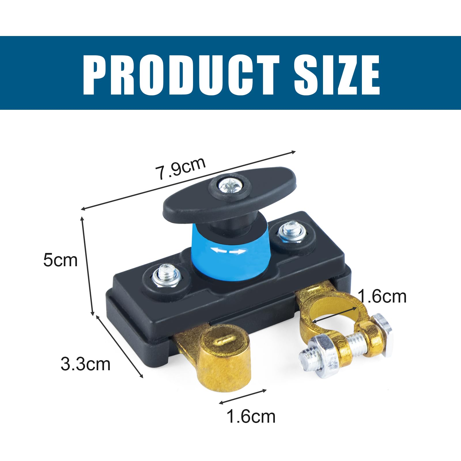Stacca Batteria 12V 24V, Stacca Batteria per Auto, Stacca Batteria Moto Interruttore 12V Scollegamento della Batteria Accessori per l'interruzione di Corrente per Camion Camper Barca ATV