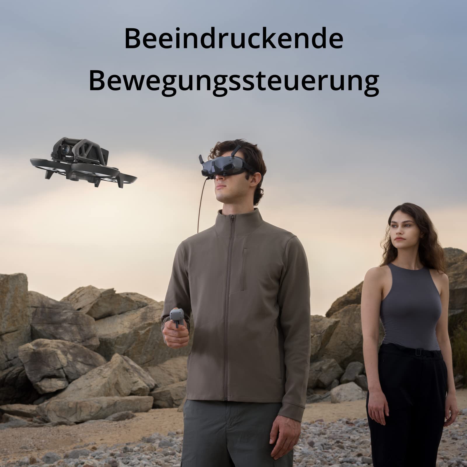 DJI Goggles 2 Motion Combo-Immersive Multifunktions-Bewegungssteuerung, leichte und handliche FPV Goggles, Micro-OLED Displays, DJI O3+ Videoübertragung und niedrige Latenz