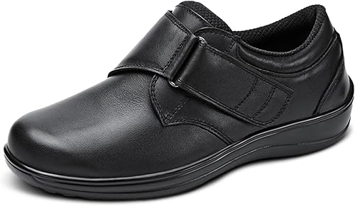 Orthofeet Alivio probado del dolor de talón y pies. Anchos extendidos. Zapatos ortopédicos de cuero para mujer diabética de juanetes, Arcadia