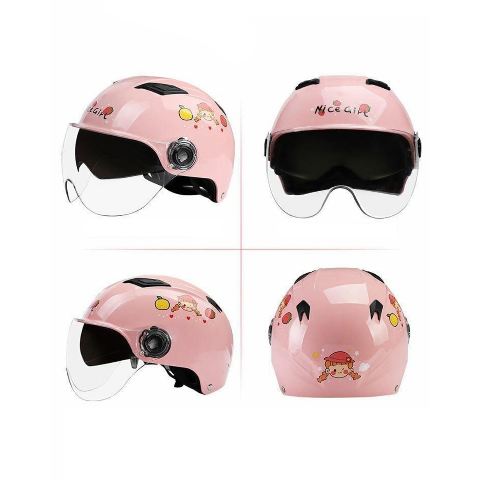 Amazon.co.jp: バイクヘルメット レディース 夏用 ハーフヘルメット 半