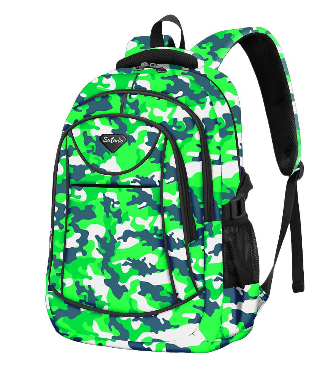 SUTMDO Casual Lightweight Backpacks for Boys & Girls, School Bookbags, 15 "Laptop Backpack, Travel Bag